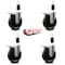 Service Caster 5'' Phenolic Swivel 1-3/8'' Expanding Stem Caster Set Total Lock Brake, 4PK SCC-EXTTL20S514-PHS-138-4 - alternate 3